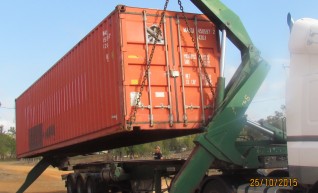 Prime Mover w/ 40ft Flat Bed Trailer (with container pins) 1