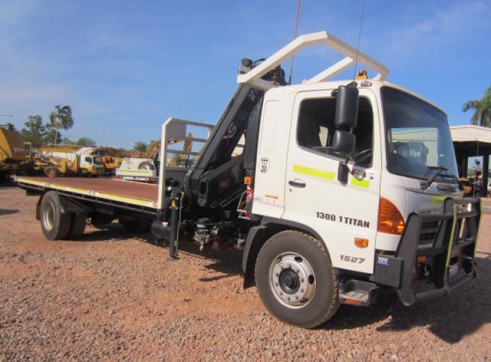 Hino FG1527 9T Hiab 6m Tray Truck with Mine Spec 1