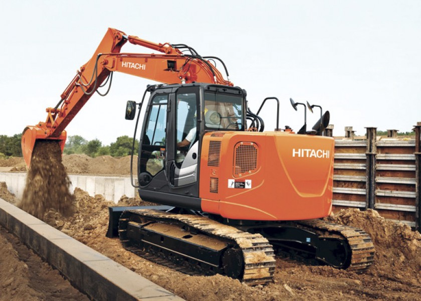 13.5T Hitachi ZX135-5 Excavator - Zero Swing 1